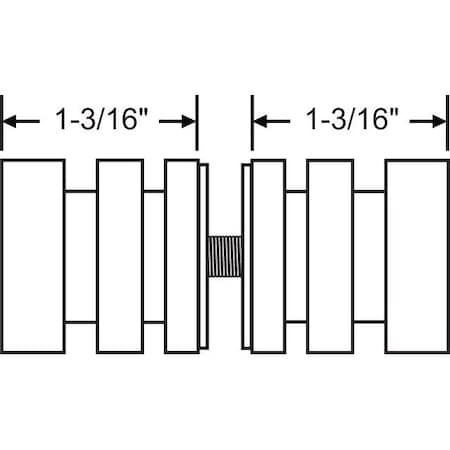 Strybuc Shower Door Pull Knob 22-255BNK